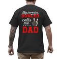 Proud Bowling Dad Of A Bowler Dad Bowling Father Men's Back Print T-Shirt