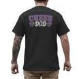 Proud Cheer Dad My Favorite Cheerleader Calls Me Dad Purple Men's Back Print T-Shirt Proud Cheer Dad My Favorite Cheerleader Calls Me Dad Purple Men's Back Print T-Shirt