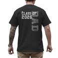 Proud Dad Of A 2026 Graduate Grad Senior Father Graduation Men's Back Print T-Shirt