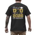 Proud Dad Of A 2026 Graduate Senior 2026 Grad Family Men's Back Print T-Shirt