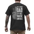 Proud Dad That Didn't Raise Liberals American Flag -ON BACK Women Men Men's Back Print T-Shirt Proud Dad That Didn't Raise Liberals American Flag -ON BACK Women Men Men's Back Print T-Shirt