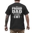 Proud Dad Of a Freaking Awesome EMT Emergency Medical Men's Back Print T-Shirt