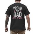 Proud New Dad It's A Girl Father To Be Soon To Be Dad Men's Back Print T-Shirt