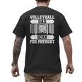 Proud Volleyball Dad Father's Day Men's Back Print T-Shirt