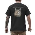Rage Is Consuming Me Silly Staring Cat Meme Dad Mom Men's Back Print T-Shirt Rage Is Consuming Me Silly Staring Cat Meme Dad Mom Men's Back Print T-Shirt