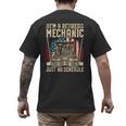 Retired Car Mechanic Tool Retirement Dad Grandpa Men Men's Back Print T-Shirt