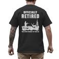 Retirement 2025 Retire Deer Hunting Retired For Dad Men's Back Print T-Shirt
