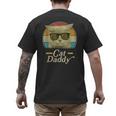 Retro Cat Daddy 80s 90s Style Sunglasses Men's Back Print T-Shirt