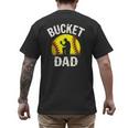 Retro Daddy Bucket Dad Softball Girl Men's Back Print T-Shirt