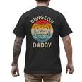 Retro Dungeon Daddy Fathers Day Men's Back Print T-Shirt