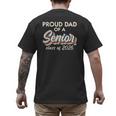 Retro Proud Dad Of a Senior Class Of 2026 Senior Dad 2026 Men's Back Print T-Shirt