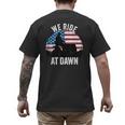 We Ride At Dawn Lawnmower Lawn Mowing Dad Vintage Men Men's Back Print T-Shirt We Ride At Dawn Lawnmower Lawn Mowing Dad Vintage Men Men's Back Print T-Shirt