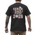 Senior Dad Class Of 2026 Graduate Baseball 2026 Graduation Men's Back Print T-Shirt