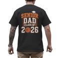 Senior Dad Class Of 2026 Graduate Basketball Graduation 2026 Men's Back Print T-Shirt