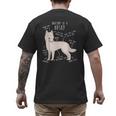 Siberian Husky Dog Anatomy Pet Mom Cute Dog Dad Men Women Kids Men's Back Print T-Shirt