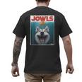 Siberian Husky Jowls Sled Dog Mom Top Alaskan Dog Dad Men's Back Print T-Shirt