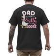 Silly Dad Goose Dad 1st Birthday Family Matching Party Men's Back Print T-Shirt