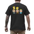 The Simpsons Father's Day Bart Lisa Maggie Dad Birthday Men's Back Print T-Shirt
