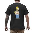 The Simpsons Homer Number 1 Dad Father's Day V2 Men's Back Print T-Shirt