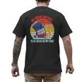My Social Battery Is As Dead As My Dad Men's Back Print T-Shirt