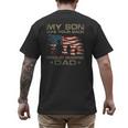 My Son Has Your Back Marine Dad Camouflage Men's Back Print T-Shirt