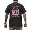 Spa Birthday Party Dad Of The Pampered Bday Girl Family Men's Back Print T-Shirt