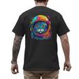 Space Cat Mom Cat Dad Men Women Kids Astronaut Space Men's Back Print T-Shirt Space Cat Mom Cat Dad Men Women Kids Astronaut Space Men's Back Print T-Shirt