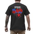 Spiders Dad Matching Family Birthday Father's Day Men's Back Print T-Shirt