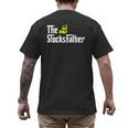The Stocks Father Trader Dad Men's Back Print T-Shirt The Stocks Father Trader Dad Men's Back Print T-Shirt