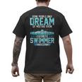 Swimming Parent Swimmer Mom Dad My Favorite Swim Meet Men's Back Print T-Shirt
