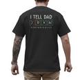 I Tell Dad Jokes Periodically Punny Fathers Day Dad Jokes Men's Back Print T-Shirt