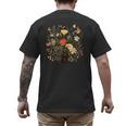 Tortie Cat Owner Flowers Tortie Cat Mom Tortie Cat Dad For Men Women Kids Men's Back Print T-Shirt