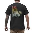 Veteran Dad Men's Back Print T-Shirt