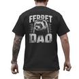 Vintage Ferret Dad Ultimate Pet Lover Ferret Owner Men's Back Print T-Shirt