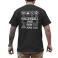 Volleyball Dad Contents Of Sports Father Men's Back Print T-Shirt