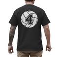 Volleyball Player 4 Volleyball Mom Dad Jersey Number 4 Men's Back Print T-Shirt
