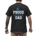 Volleyball Player Team Dad Father Proud Volleyball Dad Men's Back Print T-Shirt
