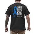 I Wear Blue For My Dad Shirt ALS Awareness Tshirt Men's Back Print T-Shirt