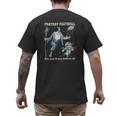 Wizard Dragon Fantasy Football Player Literal Dad Joke Men's Back Print T-Shirt