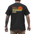 World's Okayest Dad Father Retro Vintage Men's Back Print T-Shirt World's Okayest Dad Father Retro Vintage Men's Back Print T-Shirt