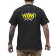 WowShirt WOW Dad Mom Men Women Boys Girls Tee Men's Back Print T-Shirt