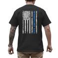 Wrestling Dad Men's Back Print T-Shirt