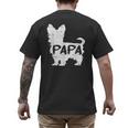 Yorkshire Terrier Papa Dog Puppy Doggie Pet Lover Yorkie Dad Men's Back Print T-Shirt