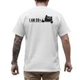 I Am 59 Plus 1 Middle Finger For A 60th Birthday Cat Mom Dad Men's Back Print T-Shirt I Am 59 Plus 1 Middle Finger For A 60th Birthday Cat Mom Dad Men's Back Print T-Shirt
