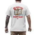 American Dad Who Wants Some Potato Salad Roger Cartoon Men's Back Print T-Shirt