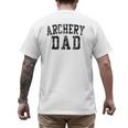Archery Dad Birthday Classic Bold Font Archery Daddy Men's Back Print T-Shirt