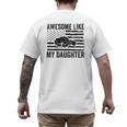Awesome Like My Daughter Men Fathers Day Dad Men's Back Print T-Shirt Awesome Like My Daughter Men Fathers Day Dad Men's Back Print T-Shirt