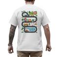 On Back Tired Dads Club Car Race Track On Dad Daddy Men's Back Print T-Shirt On Back Tired Dads Club Car Race Track On Dad Daddy Men's Back Print T-Shirt