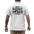 Basset Dad Dog Papa Basset Hound Men Men's Back Print T-Shirt Basset Dad Dog Papa Basset Hound Men Men's Back Print T-Shirt