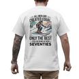 Only The Best Still Go Skiing In Their Seventies Men Dad Men's Back Print T-Shirt